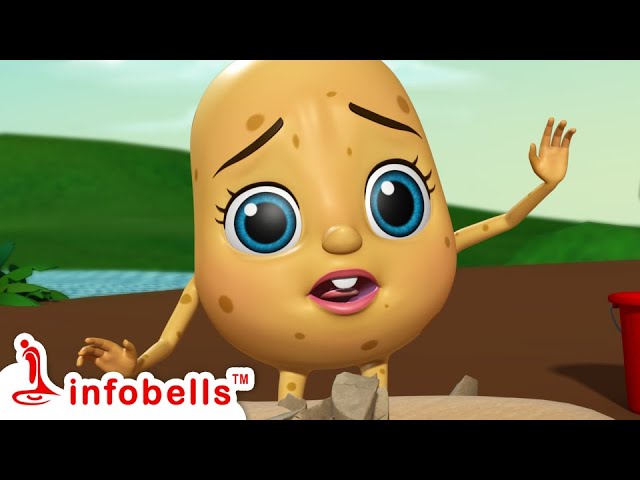 ఆలూ పాప ఎందుకు ఏడుస్తోంది - Aloo baby crying | Telugu Rhymes & Cartoons | Infobells #telugucartoons