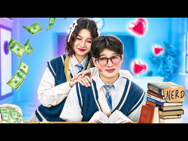 Popular Girl Pretends To Love Nerd Boy To Help Her Get High Score In School