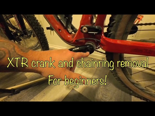 XTR Cranks and Chainring removal for beginners!