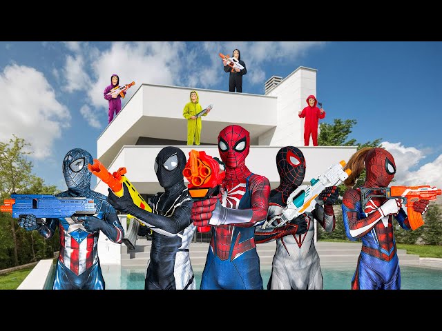 PRO 5 SPIDER-MAN TEAM | GET SPIDER-MAN's HOUSE BACK !!! ( Comedy Action Real Life ) - FLife vs