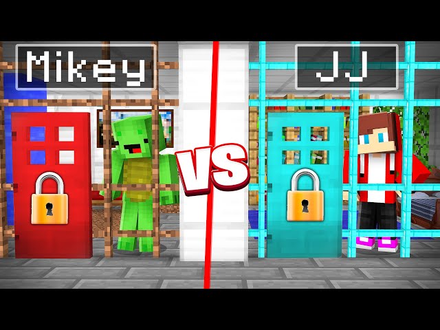 JJ and Mikey vs PRISON CHALLENGE in Minecraft / Maizen animation