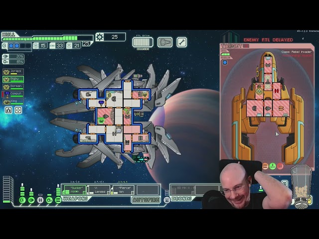 FTL Hard mode, WITH pause, Viewer Ships! The Lifedrinker, 1st run