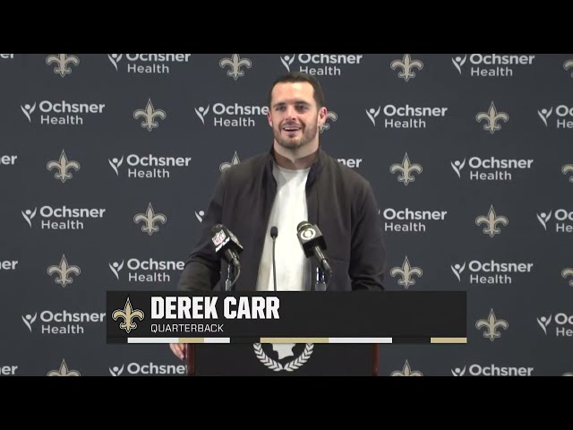 Derek Carr talks Win, Alvin Kamara | Saints-Falcons Postgame | 2024 NFL Week 10