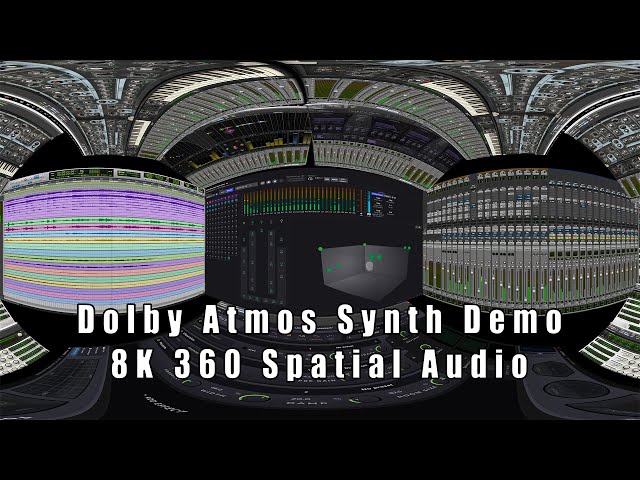 Dolby Atmos Synth Demo - 8K 360 With Ambisonics Spatial Audio