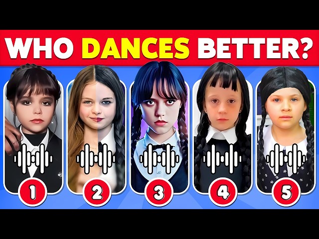 Who Dances Better? Wednesday Dance Edition 🖤💃Salish Matter, Like Nastya, Jenna Ortega, Diana, Kassie