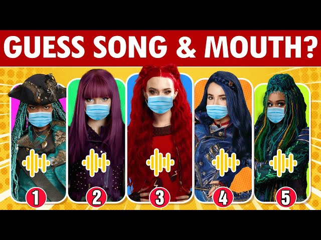 Guess Descendants Character By Song and Mouth ❤️ Descendants: The Rise of Red ❤️ Red, Mal, Evie, Uma