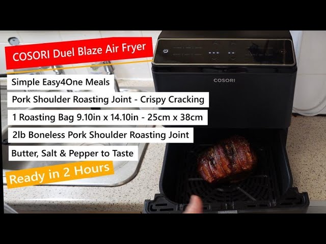 Pork Shoulder Joint – With Crispy Crackling – Corsori Dual Blaze Air Fryer. Quick, Simple, Meals.