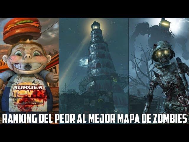 RANKING DE LOS MAPAS DE ZOMBIES "DEL PEOR AL MEJOR" | CALL OF DUTY ZOMBIES