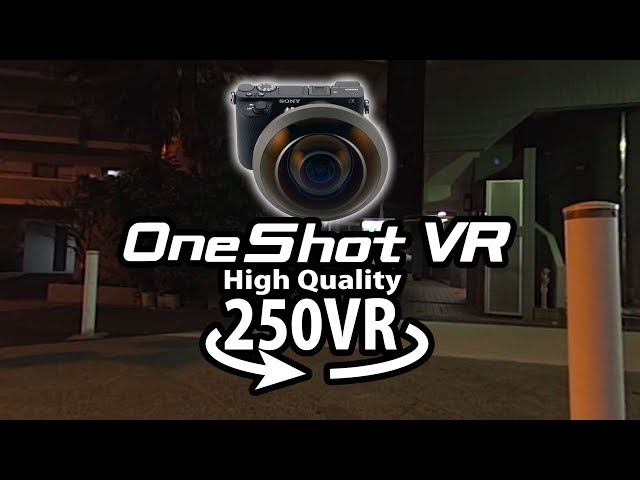 One Shot VR at Waseda Shinjyuku Tokyo Japan at Night Low Light