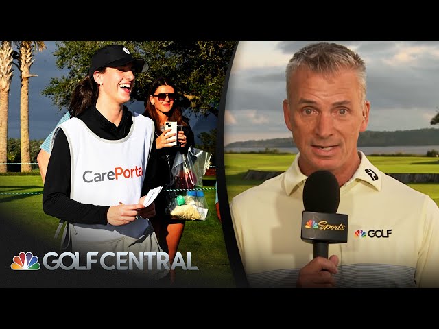 Caitlin Clark makes a big splash at RSM Classic pro-am | Golf Central | Golf Channel