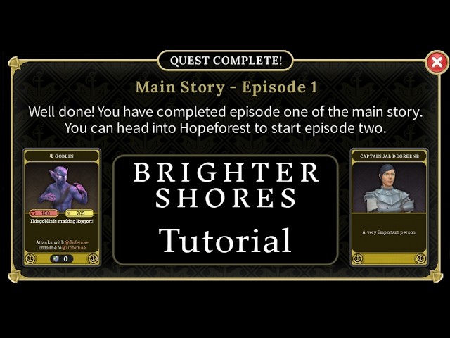 Brighter Shores' tutorial tutorial