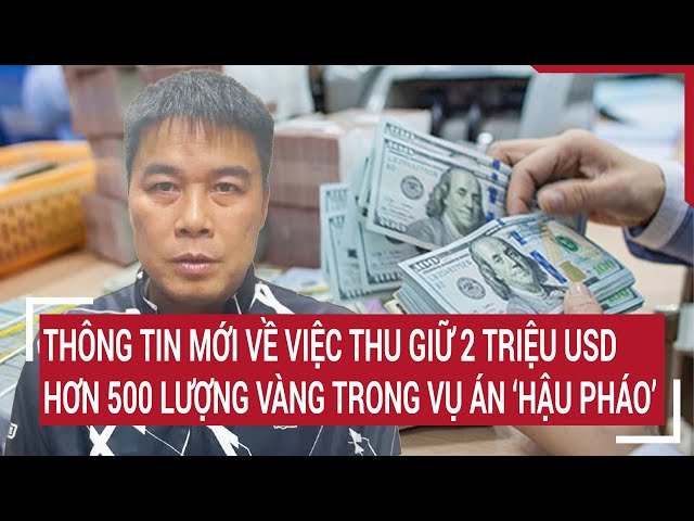 Thông tin mới về việc thu giữ 2 triệu USD, hơn 500 lượng vàng trong vụ án ‘Hậu Pháo’