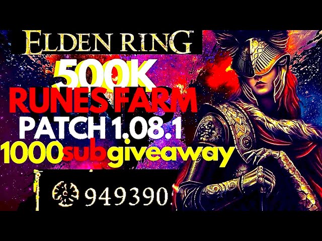 ELDEN RING - 500k Rune Exploit glitch Mins Easy Tutorial patch 1.08