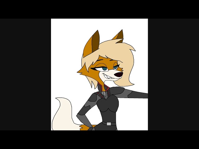 Sergeant Calhoun (Wreck It Ralph) as a anthro fox Vivziepop style