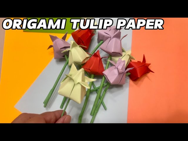 Origami Tulip Flower | How to make tulip paper | Origami | JamHome TV