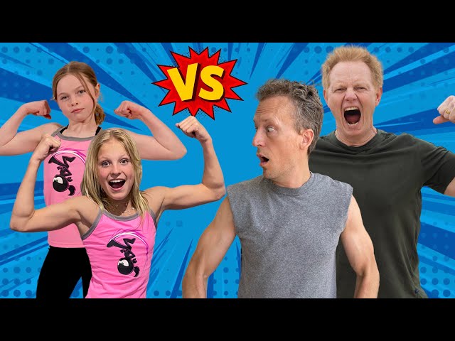 Dads VS Daughters! Who is Stronger? Payton & Salish Team Up!