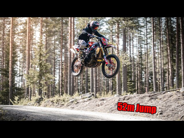 Streetbike ON DIRT - Suzuki GSX-R 1000cc // INSANE MACHINE 52m JUMP!!