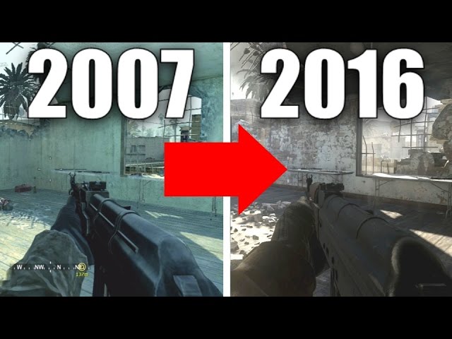 NEW Graphics Comparison! Call of Duty 4 vs Modern Warfare Remastered (2007-2016)