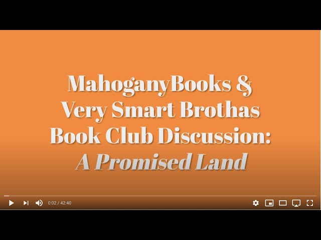 MahoganyBooks | Very Smart Brothas Book Club Discussion with President Barack Obama (Full)