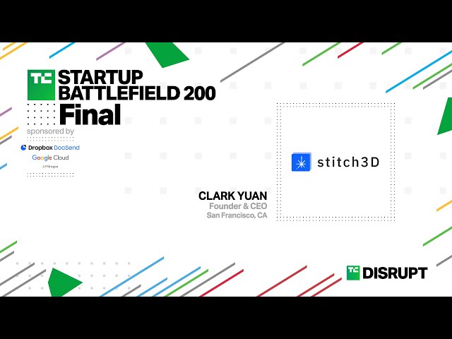 2024 Startup Battlefield Top 5 Finalists: Stitch3D | TechCrunch Disrupt 2024