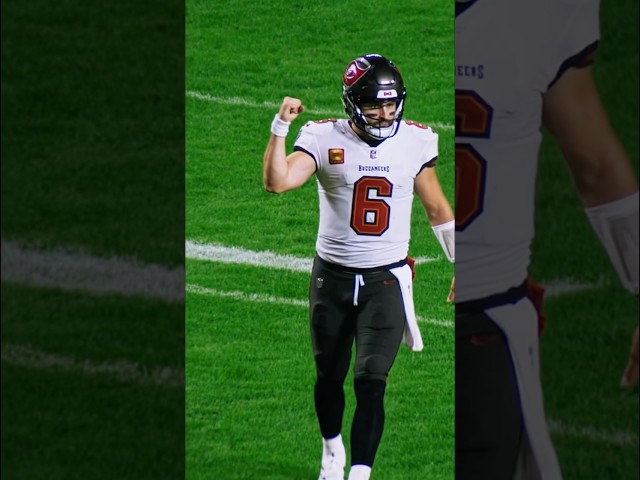 We’d follow Baker into battle any day 🫡 #buccaneers #nfl #bakermayfield #qb #leadership #shorts