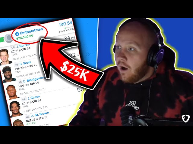 TimTheTatMan Wins $25k On FanDuel