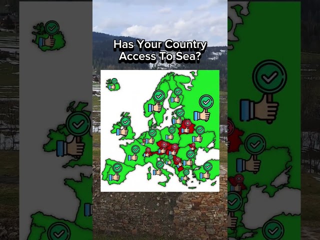 Does your country have access to sea? #geography #europe #map #mapping