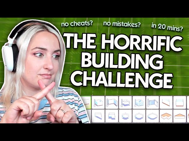 i have created perhaps the most devilish build challenge yet