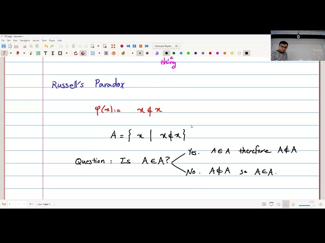 Lecture 27 - Russell's Paradox and Zermelo–Fraenkel Axioms