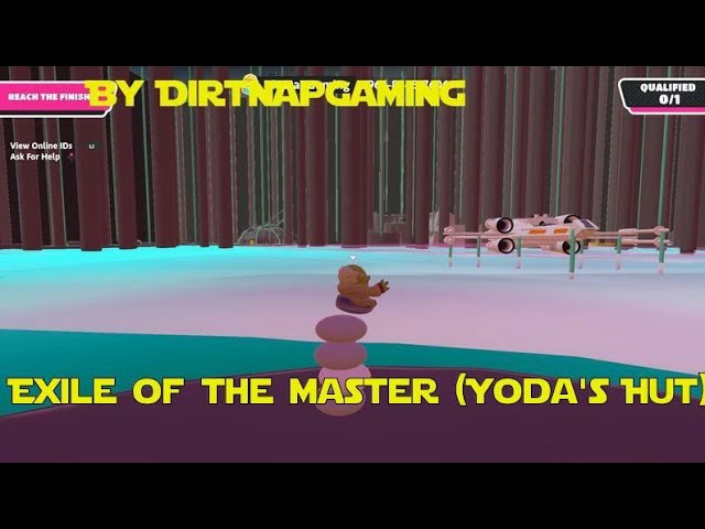 Exile Of The Master (Yoda's Hut)NEW Fall Guys Star Wars creative course