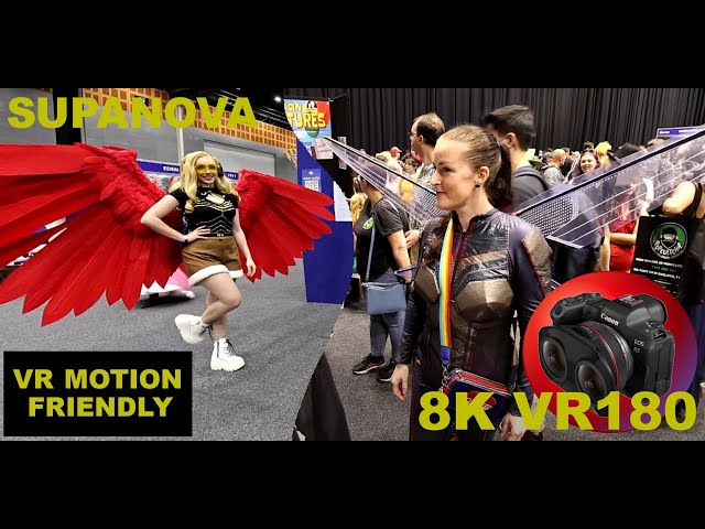 8K VR180 SUPANOVA GOLD COAST COMIC CON & GAMING PT6 (STATIC CAMERA FOR VR LOVERS) 3D (Travel/ASMR)