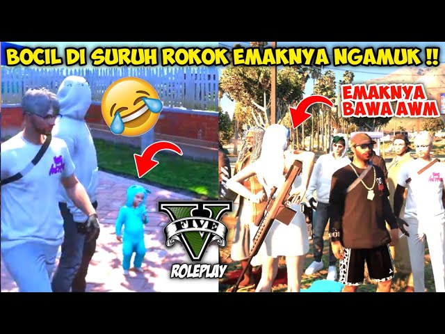 ISCO PAKSA BOCIL NGE-ROKOK !! EMAK NYA NGAMUK NGELUARIN SNIPERR AAAA TAKUTTT WKWK !! GTA V ROLEPLAY