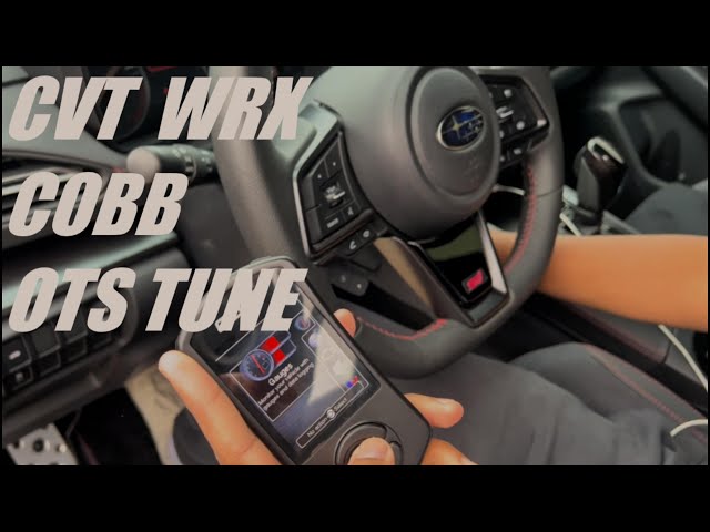 2023 WRX CVT COBB STAGE 1 OTS TUNE // #2022wrx #2023wrx #cobbtuning