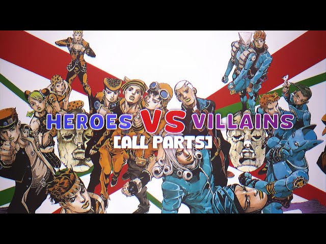 JoJo Heroes vs JoJo Villains || all parts