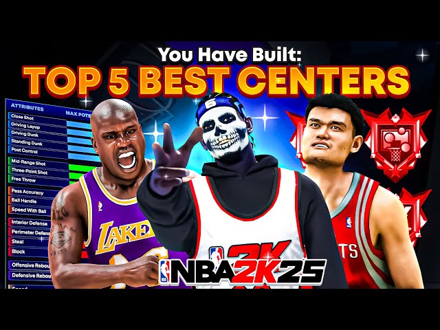 TOP 5 BEST CENTER BUILDS in NBA 2K25🔥🔥🔥 MOST OVERPOWERED BEST BUILDS ON NBA 2K25