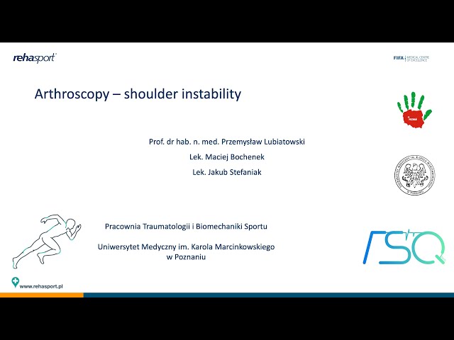 Arthroscopy - shoulder instability