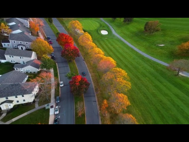 DJI Mini 2 Drone VR180 Stunning Footage of Rossmoor Golf Course - Golden Hr Fall Aerial Photography