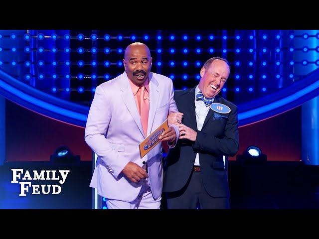 Slippery Fast Money answer finishes Steve Harvey!!