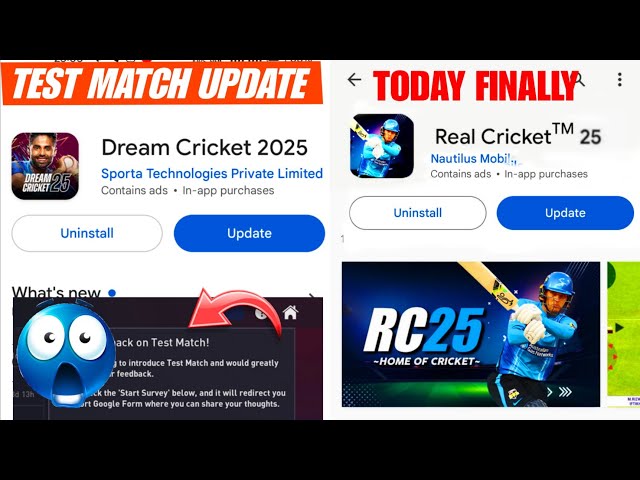 🔥Real Cricket 25 Update Today 💀 | Dream Cricket 25 Test Match Finally 🥳 | RC25 New Update