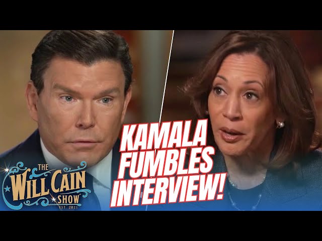 Fallout from Kamala's COMBATIVE interview with Bret Baier! | Will Cain Show