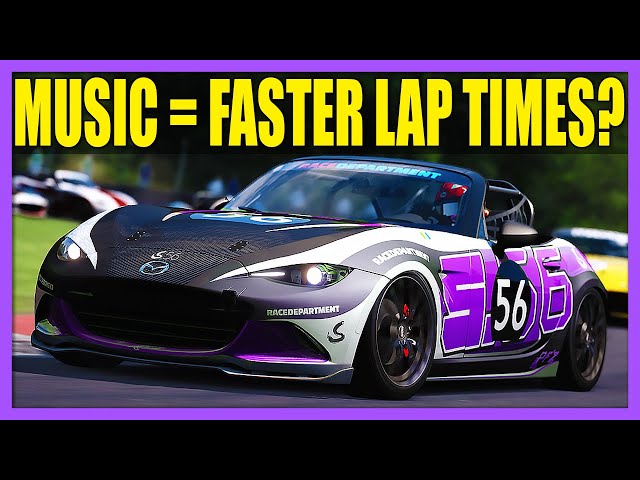 Can music make you a FASTER SIM RACER & IMPROVE LAP TIMES (sim racing tips)