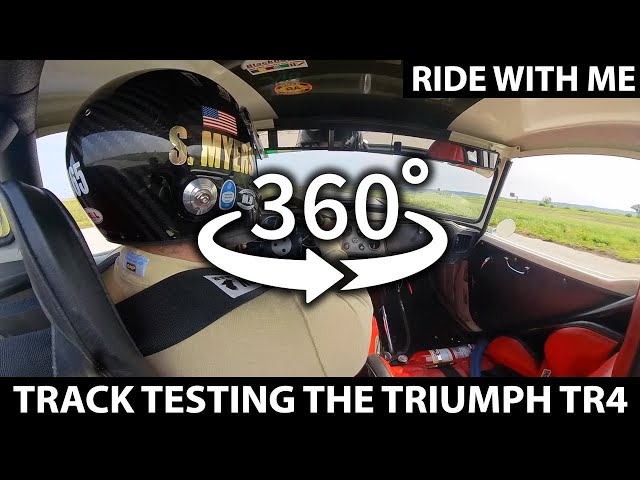 Ride Along On Track in My Triumph TR4