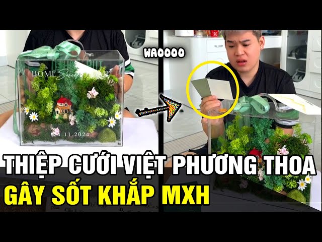 Hàng loạt tiktoker 'ĐẬP HỘP' thiệp cưới của Việt Phương Thoa, ai nấy đều phải NGỠ NGÀNG | TB TREND