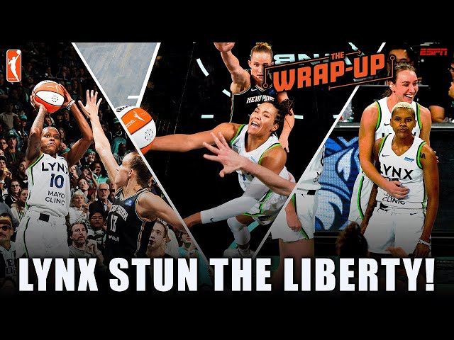 GAME 1 REACTION 🔥 Lynx win a THRILLER in OT vs. Liberty | WNBA 'The Wrap-Up' 🏀