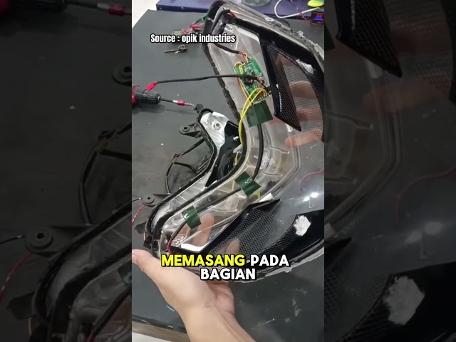 Modifikasi lampu biled dimotor nmax old