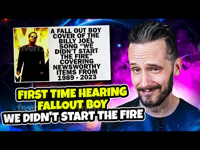 An Honest Reaction | Fallout Boy - We didn't start the fire