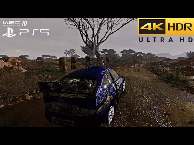 WRC 10 (PS5) HDR Stormy Rain Gameplay | Ford Focus RS (4k 60FPS)