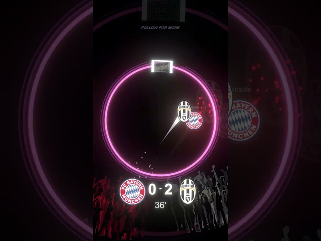 BAYERN MUNICH vs JUVENTUS🤯#footballmarbles #footballedit #neonarcade #bayernmunich #juventus