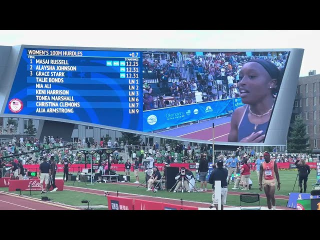 Women’s 100m Hurdles FINAL 2024 U.S. Olympic Trials - MEET RECORD!!!