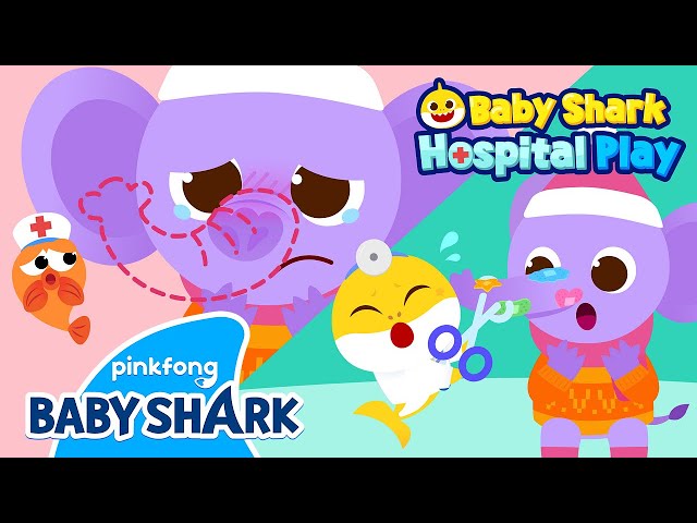 [✨NEW] The Elephant’s Nose Has Gone Flat! | Baby Shark Doctor | Hospital Play | Baby Shark Official